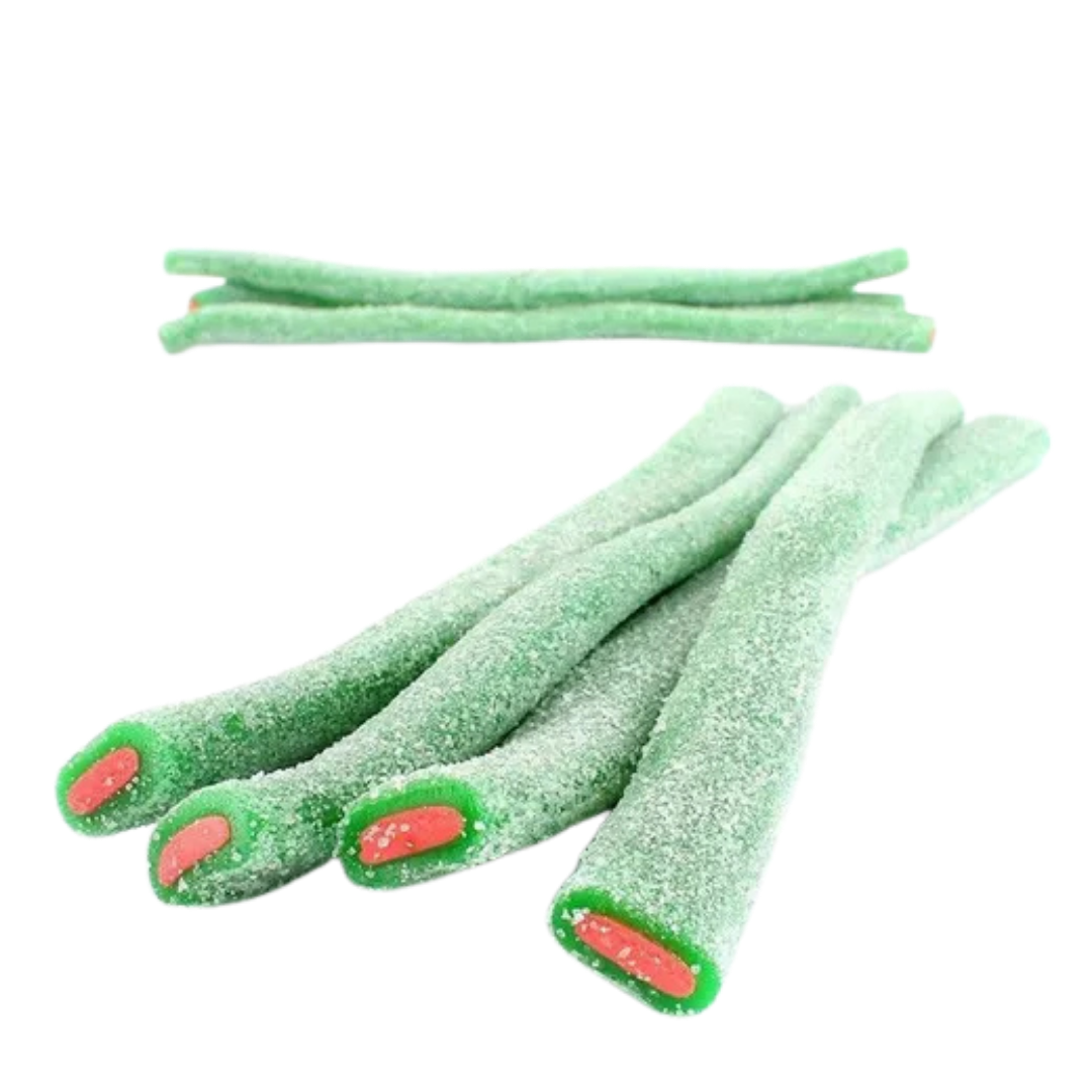 Regaliz relleno verde